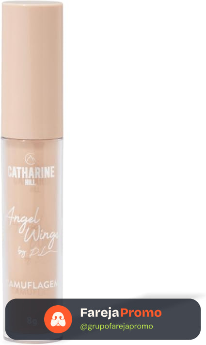 Catharine Hill Camuflagem Angel Wings 1026/A2 8g Corretivo Alta Cobertura Líquido Pele Clara Ácido Hialurônico Vitamina E