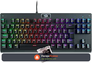 Teclado Mecânico Gamer Redragon Dark Avenger K568-2 Rgb Switch Brown Com Fio