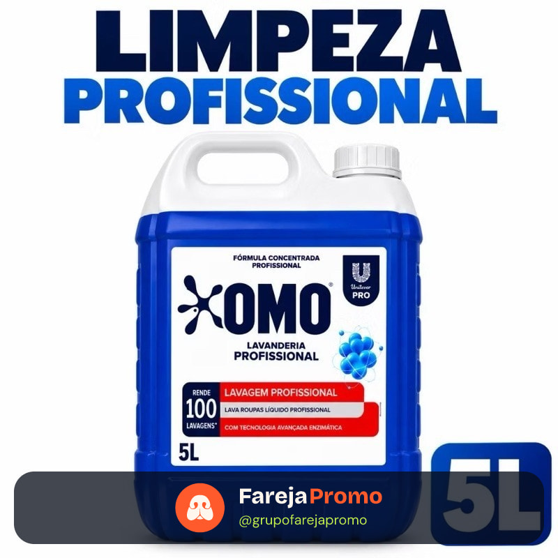 Lava-Roupas Omo Líquido Lavagem Perfeita 5 Litros