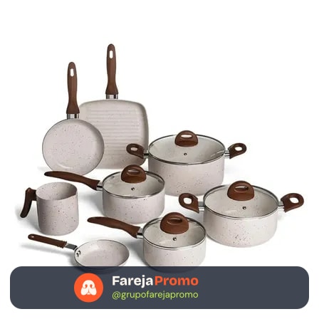 Conj De Panelas 8 Peças Ceramic Life Smart Plus Vanilla - Brinox Baunilha