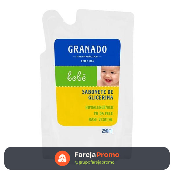 Sabonete Liquido Granado Bebe 250Ml Refil