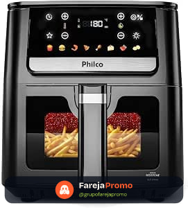 Air Fryer Philco 6,5L Visor Glass 1700W PAF65 127V