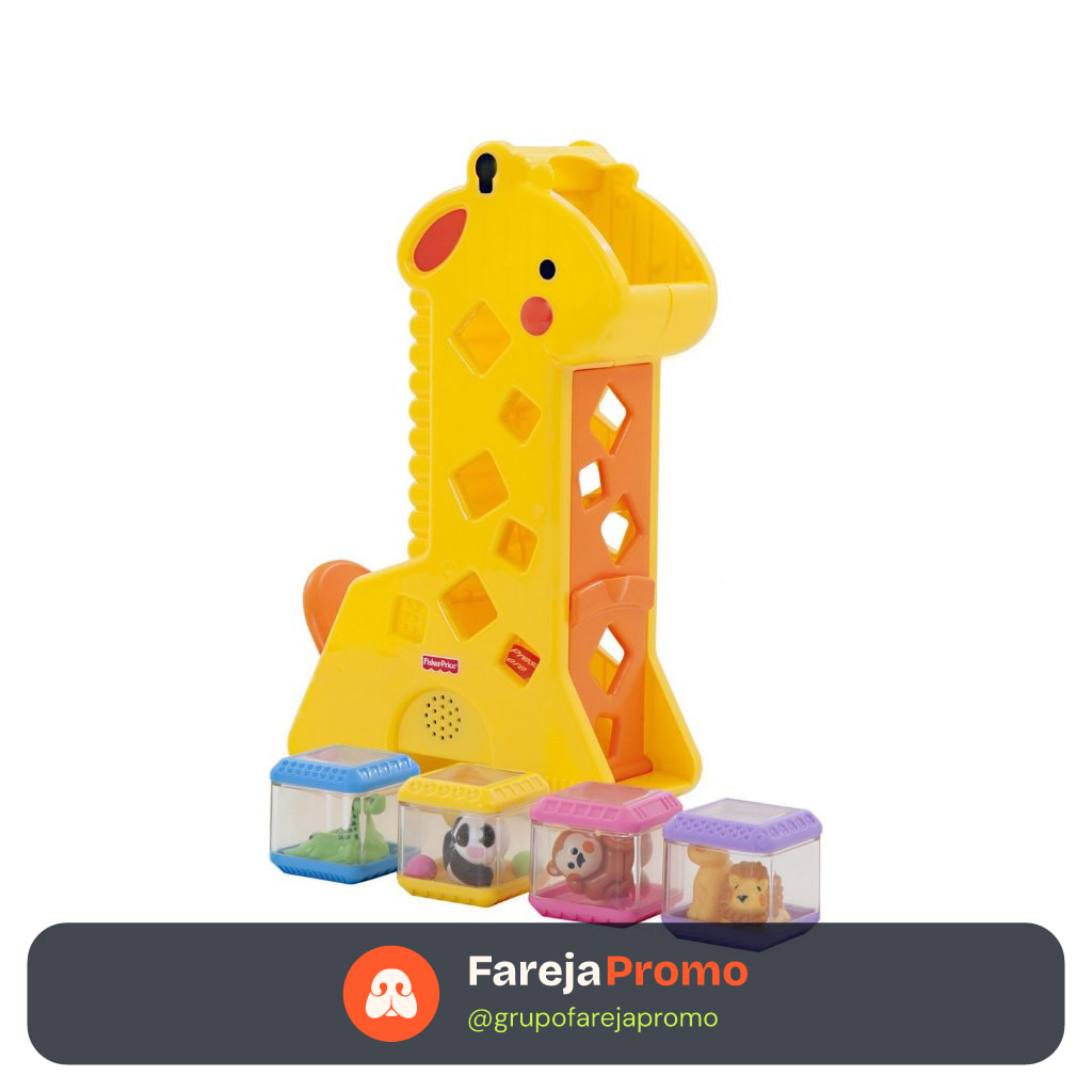 Girafa Divertida Com Blocos Fisher Price - Mattel