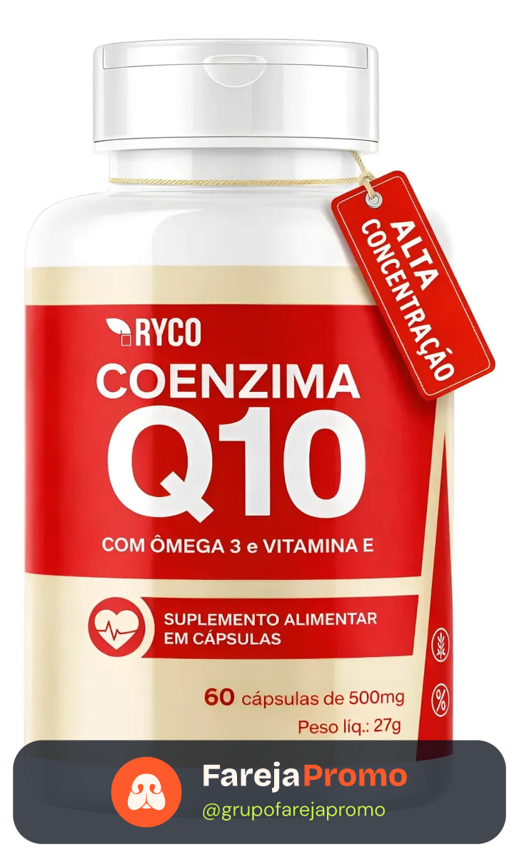 Coenzima Q10 + Omega 3 + Vitamina E 60 Cápsulas Ryco