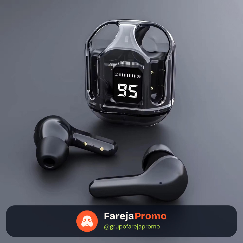 Fone De Ouvido NOVO Ruído Cancelando Earbuds Bluetooth Sem Fio HiFi Stereo Com Carregamento De Visor Digital JIMMY