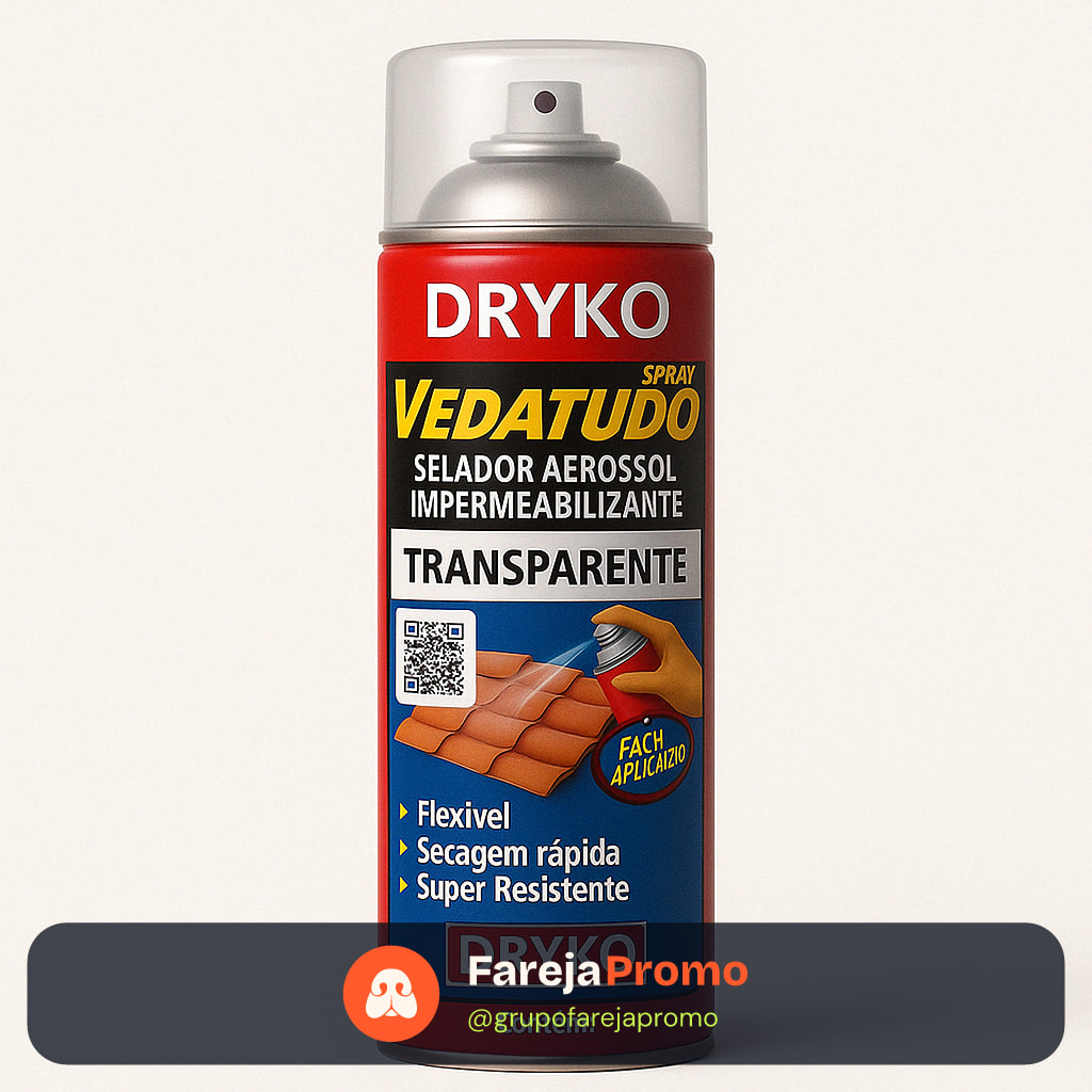 Spray Veda Tudo Borracha Líquida Impermeabilizante Transparente 100ml
