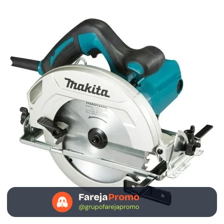 Serra Circular Para Madeira 7.1/4pol 1600w - Hs7010 Makita Cor Azul-turquesa 220v