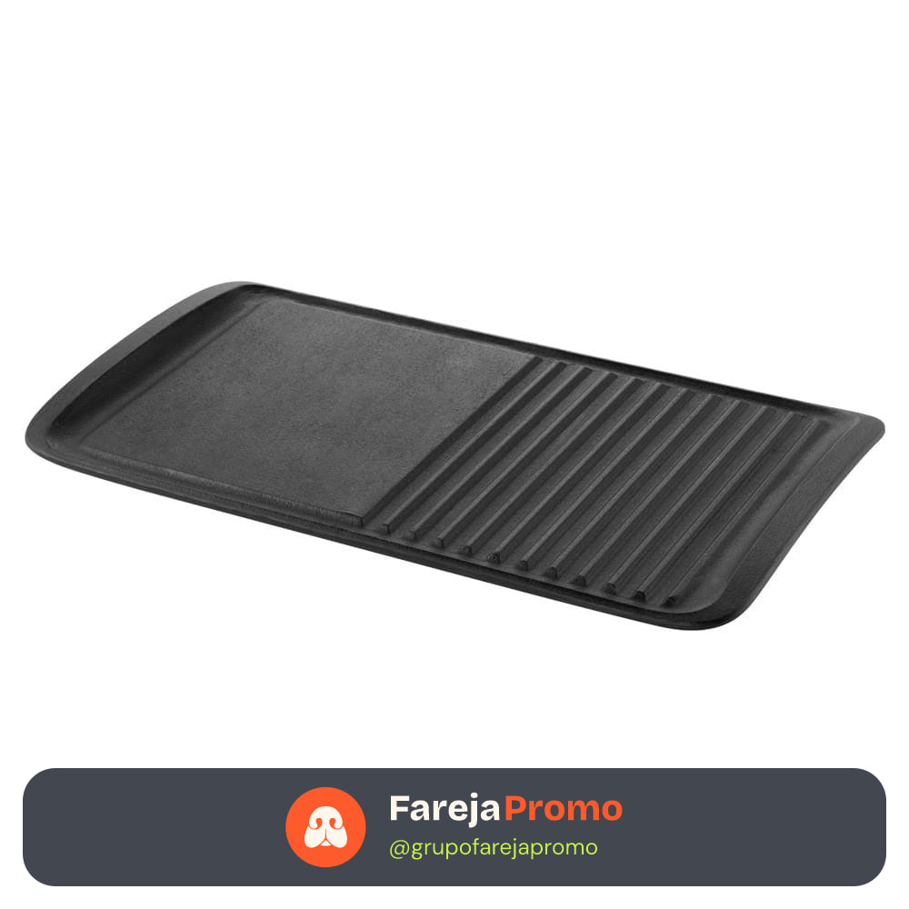 Chapa Grill Electrolux de ferro fundido para Fogão. Indução. Forno e Churrasqueiras