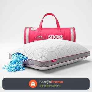 Kit 02 Travesseiros Snow® - I wanna sleep - Ajuste de Altura Personalizada