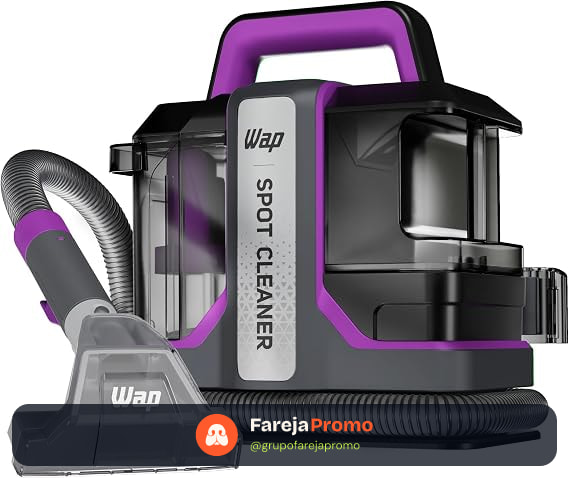 WAP Extratora Portátil Spot Cleaner W3, 3 em 1, Borrifa, Esfrega e Extrai, com Sistema de Autolimpeza, 1450W 127V