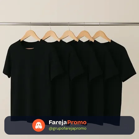 Kit 5 Camisetas Hering Masculina Basica Original Algodão