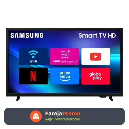 Smart Tv H5000f Hd 32 Polegadas 2025 Preto Samsung Bivolt