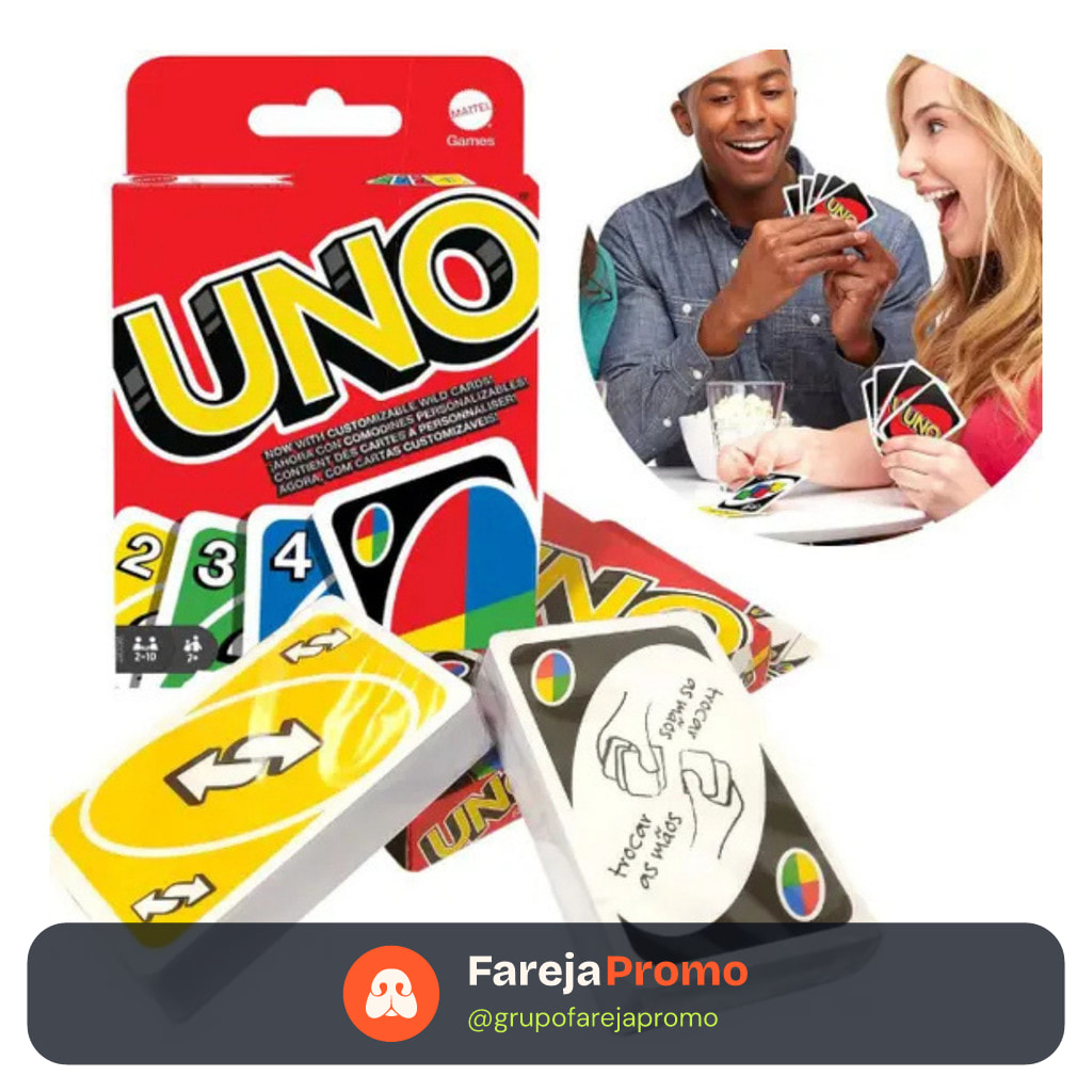 Jogo De Cartas Uno Baralho Colorido Mattel
