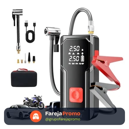 Auxiliar De Partida Automotivo Carregador Veicular Bateria