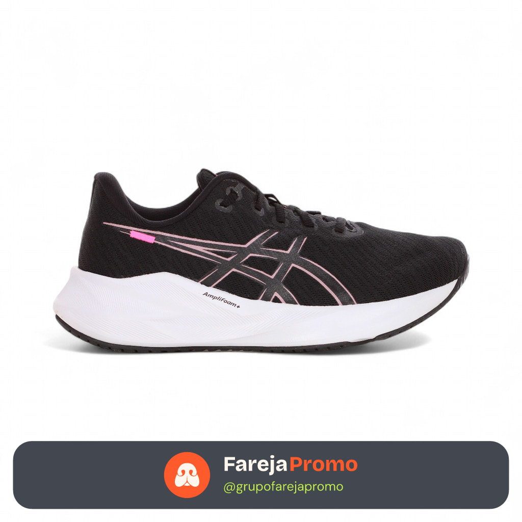 Tênis Asics Versablast 4 Preto e Rosa - Feminino