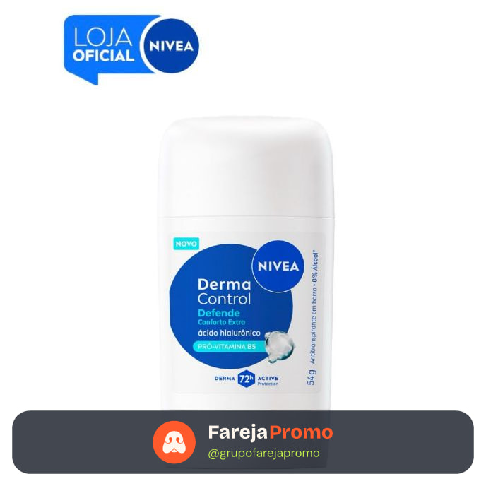 NIVEA Desodorante Stick Derma Control Defende 54g