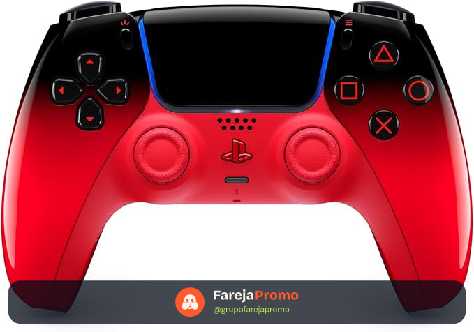 Controle sem fio PlayStation DualSense™ – Techno Red