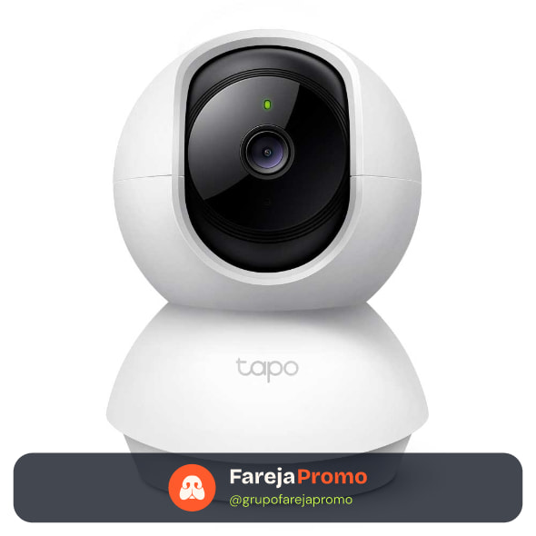 TP-Link Tapo C200 Câmera de Segurança Interna Wi-Fi 360°, 1080p Full HD, visão noturna, Alexa