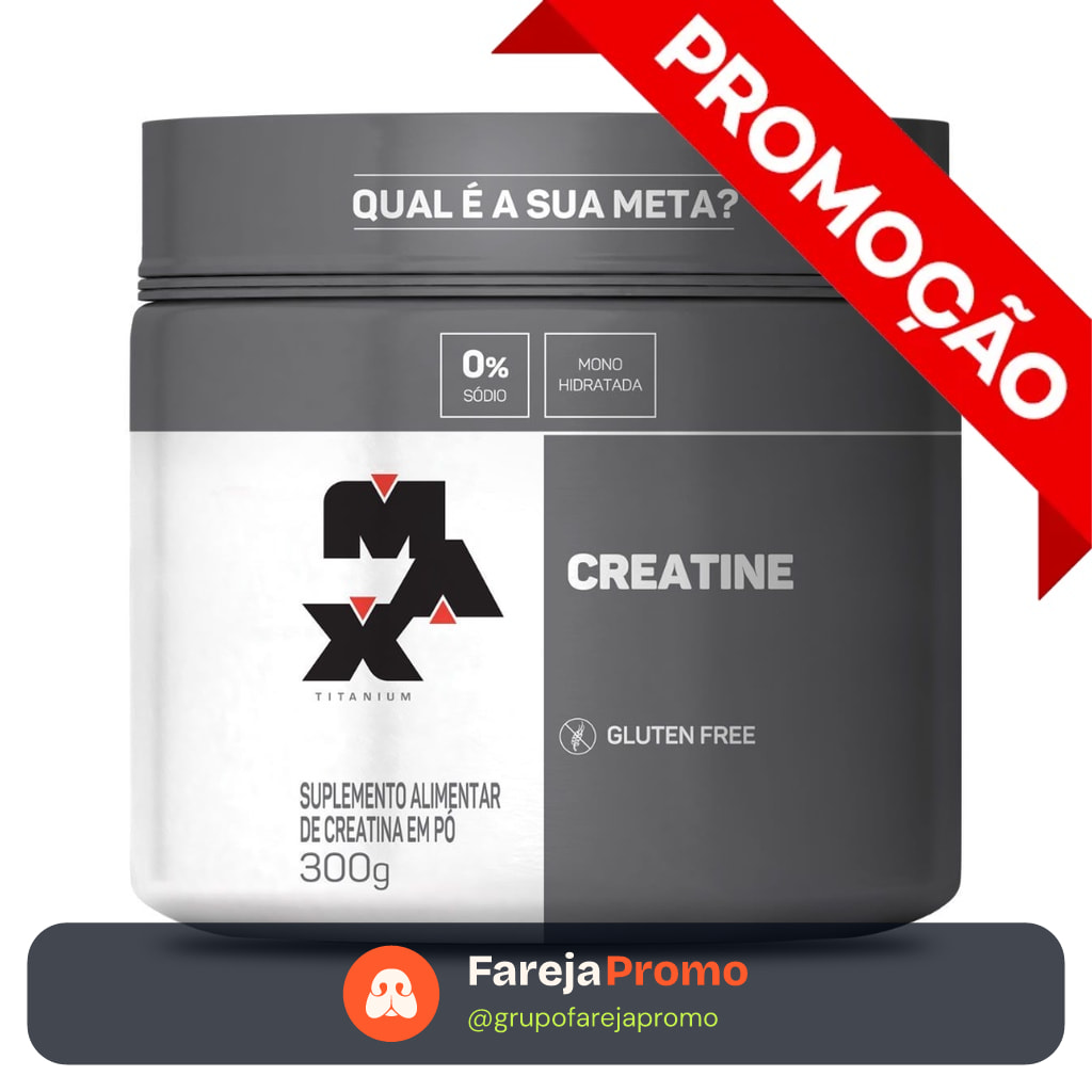 Creatina Max Titanium 300g Pura