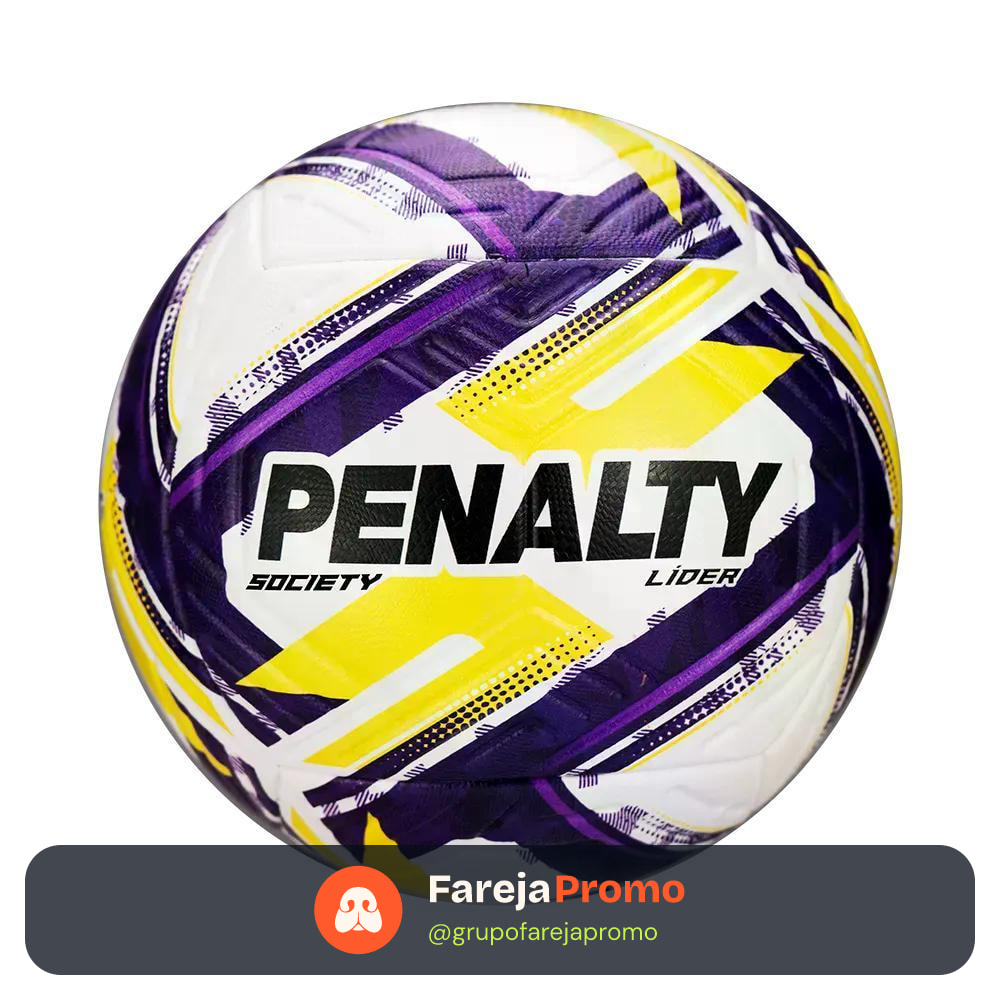 Bola Society Penalty Lider Xxvi com Tecnologia Kick Off - Tamanho 5 Adulto