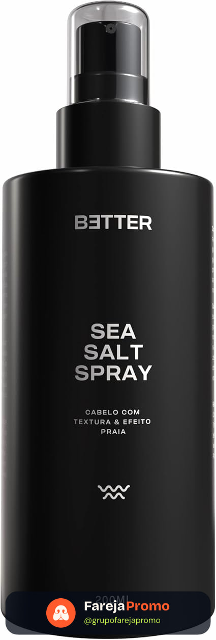 Texturizador Cabelo Masculino Sea Salt BETTER 200ml | Efeito Praia e Volume Natural