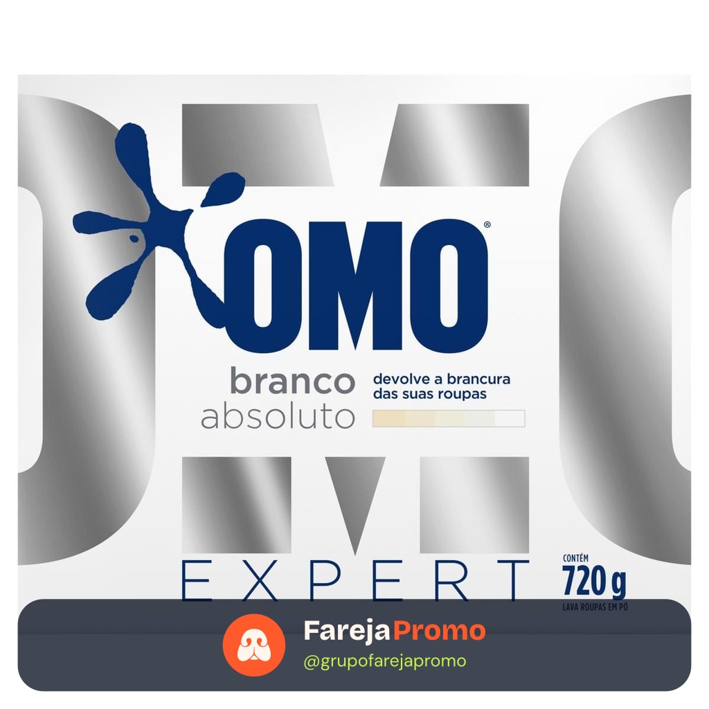 Lava-Roupas em Pó Roupas Brancas Omo Expert Caixa 720g