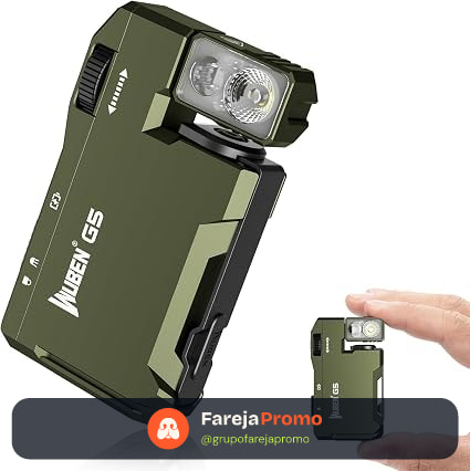WUBEN G5 Lanterna LED Recarregável, Mini Lanterna EDC Dupla Fonte de Luz
