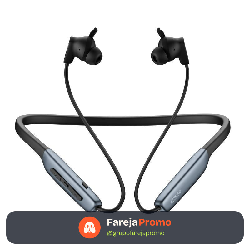 Fone para esportes, Bateria 23 horas, Hi-Res, Bluetooth 5.4 - EDIFIER W280NB PRO