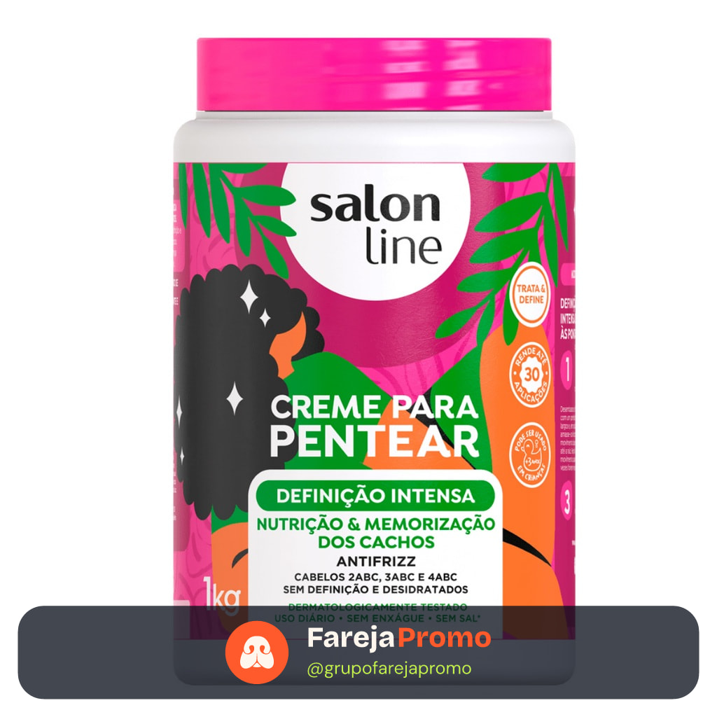 Creme Para Pentear Definição Intensa Salon Line 1kg