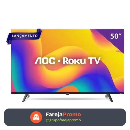 Smart Tv 50 Aoc 4k Dled 50u7045/78g Roku Tv Quad