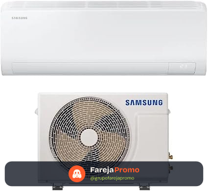 Samsung Ar-condicionado Split Digital Inverter Ultra Connect AI 12.000 BTUs Frio AR12DYFZAWKNAZ