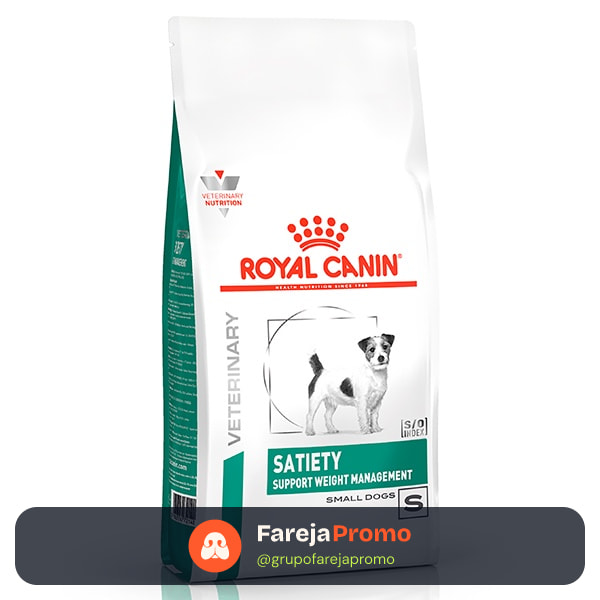 Ração Royal Canin Veterinary Nutrition Satiety Small Dog para Cães de Raças Pequenas - 7,5Kg