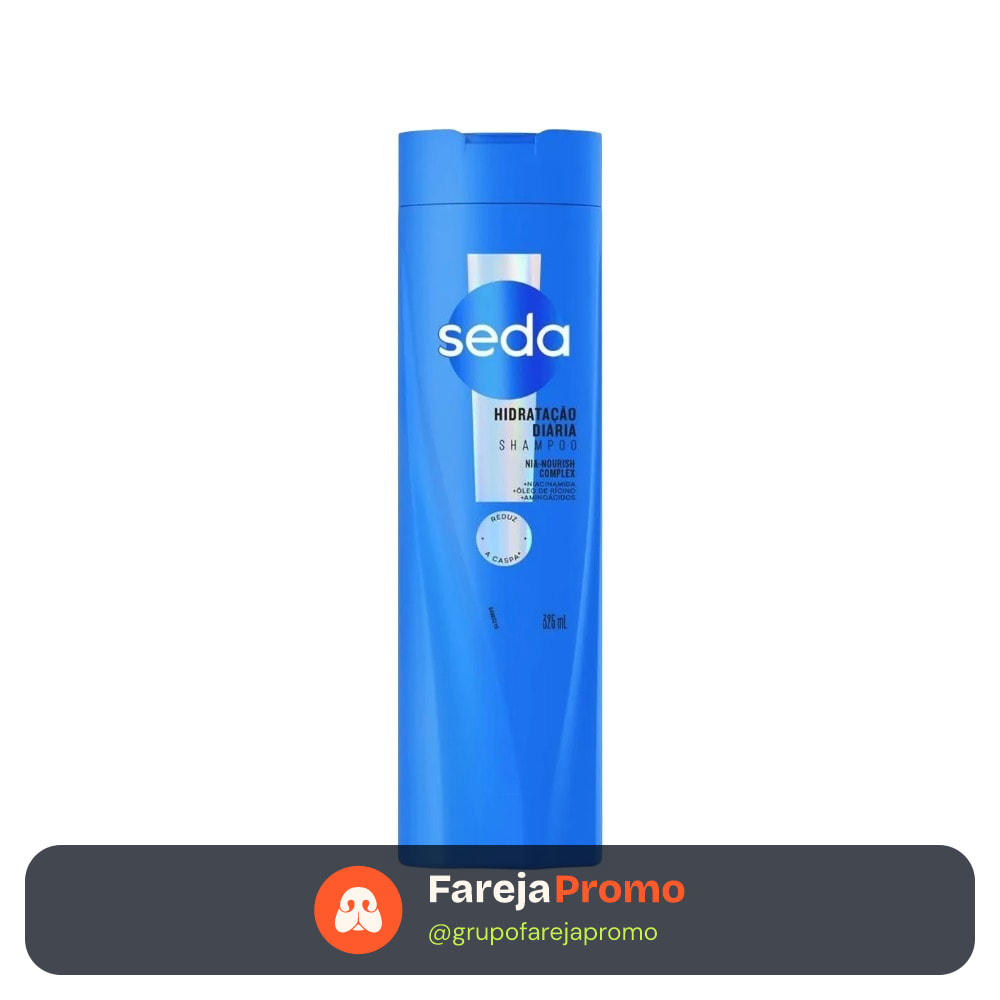 Shampoo Anticaspa Seda Hidratação Diária 325ml