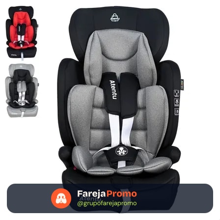 Cadeirinha Infantil Para Carro 9-36kg Passeio Com Segurança Cadeirinha Infantil Preto