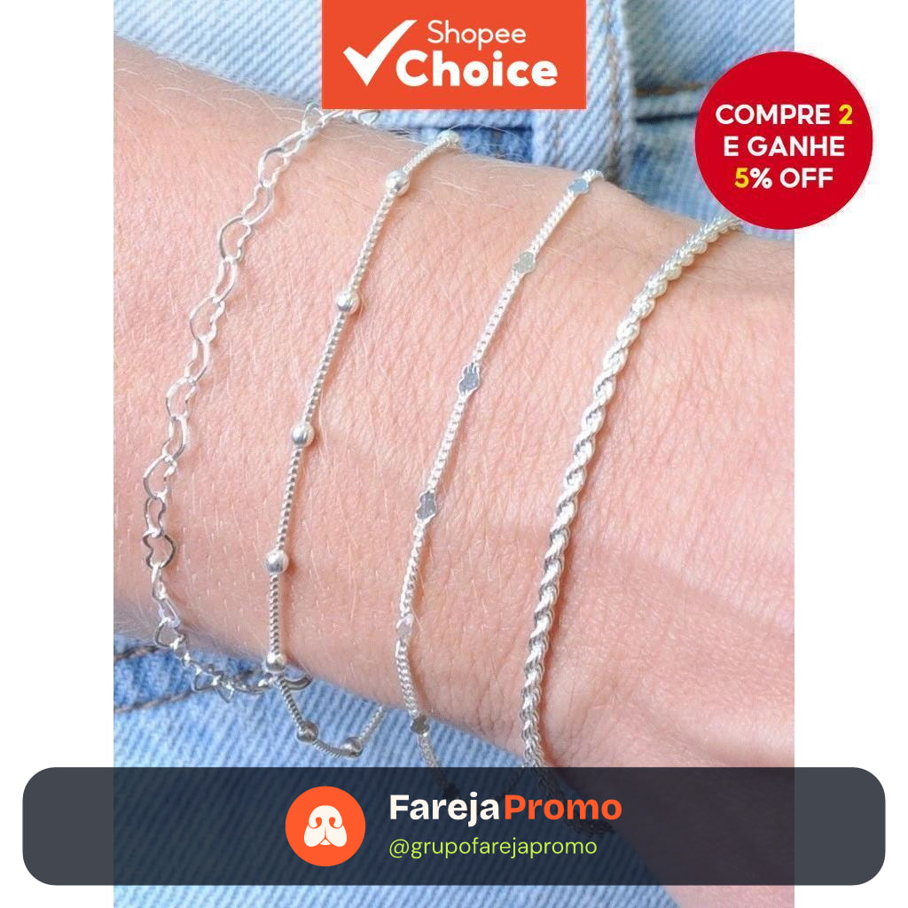 Conjunto De Pulseira De Cor Prata De 4 Unidades Com Contas De Coração Joias De Corrente De Veneza Para Mulheres