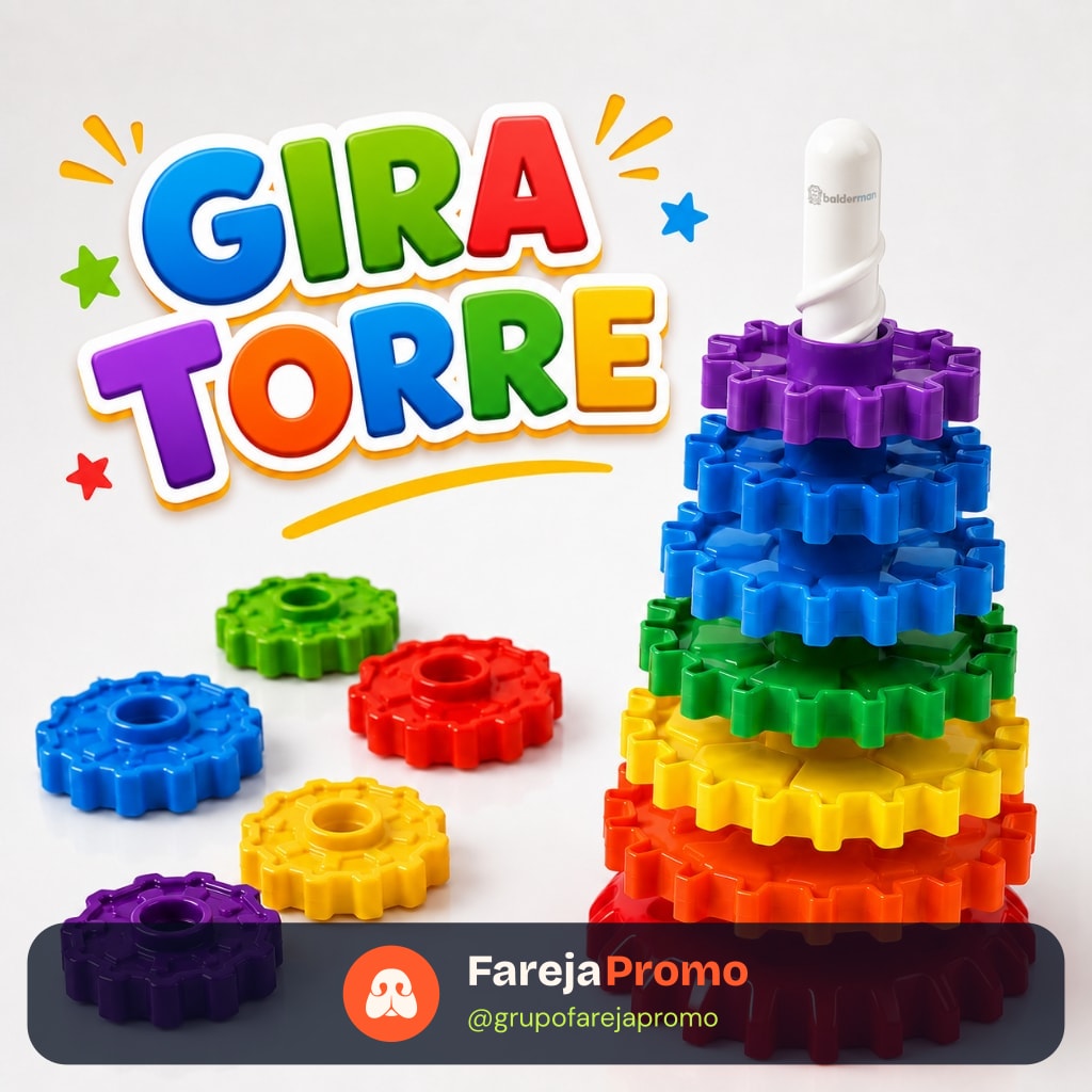 Brinquedo Infantil Didático Giro Mágico Gira Gira Divertido e Educativo