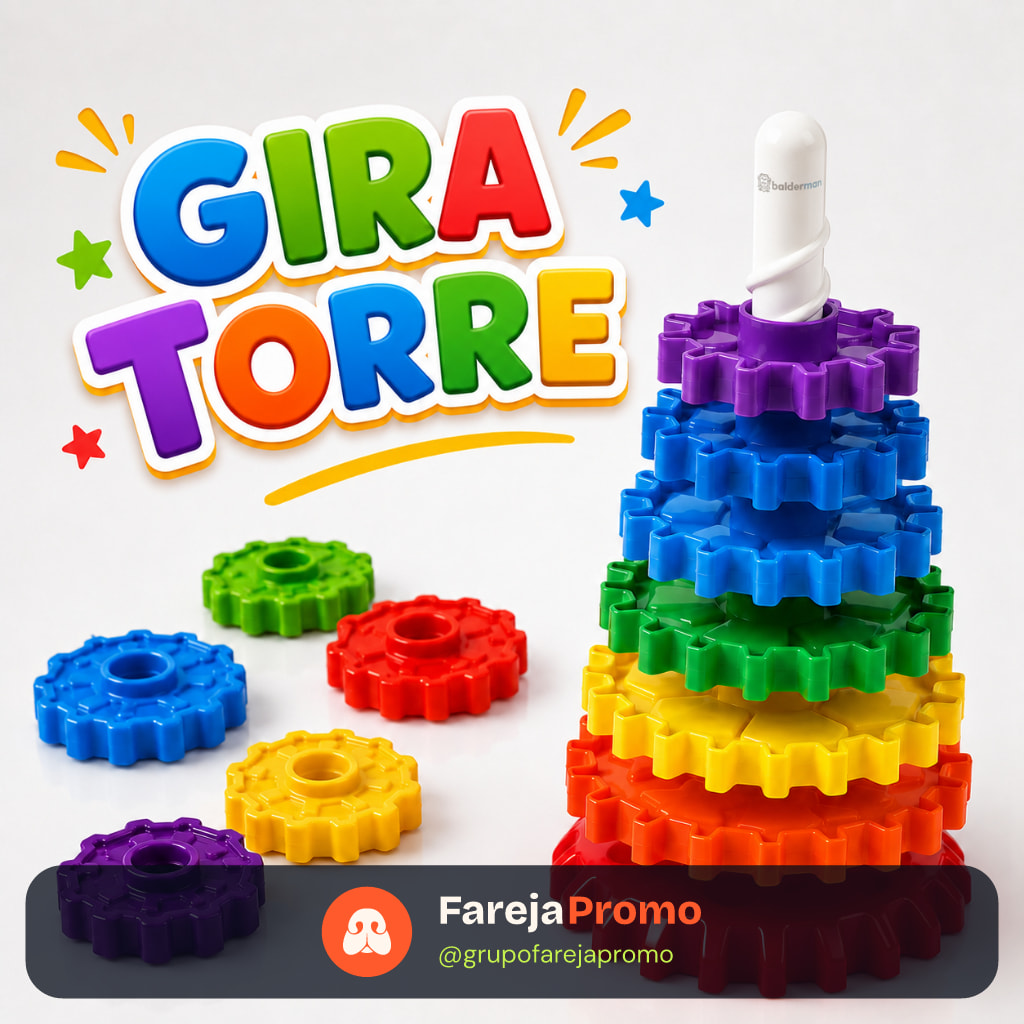 Brinquedo Infantil Didático Giro Mágico Gira Gira Divertido e Educativo