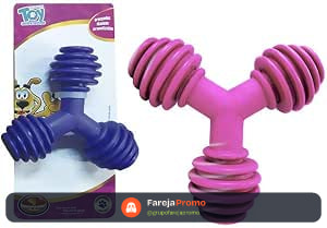 Brinquedo de Borracha para Cães Furacão Pet, Triângulo, Tamanho Médio