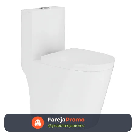 Vaso Sanitário Monobloco Caixa Acoplada Completo Privada Cor Branco Tubrax - Vab0003