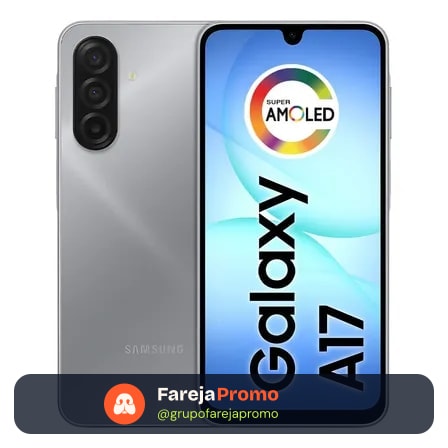 Celular Samsung Galaxy A17 Com Ia, 256gb, 8gb Ram, Câm De 50mp, Tela De 6.7 , Nfc, Ip54 - Cinza