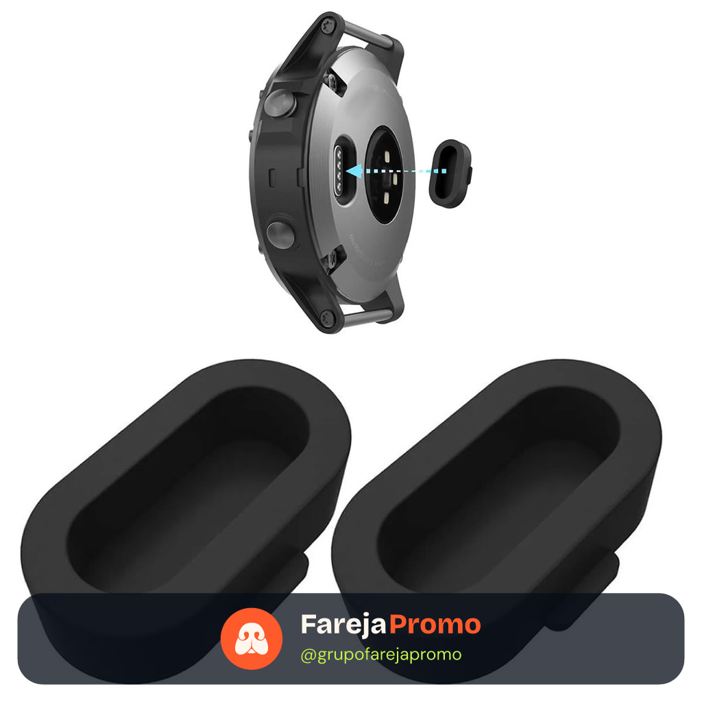 2x Plug compatível com Garmin Forerunner 165 ou 165 music
