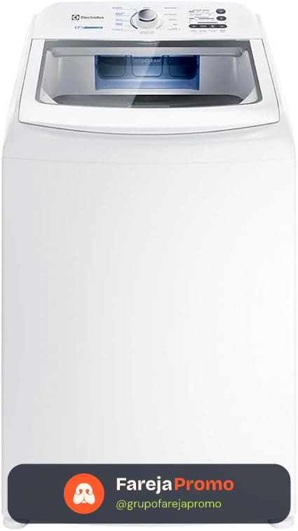 Máquina de Lavar 17kg Electrolux Essential Care com Cesto Inox, Jet&Clean e Ultra Filter (LED17) 220v