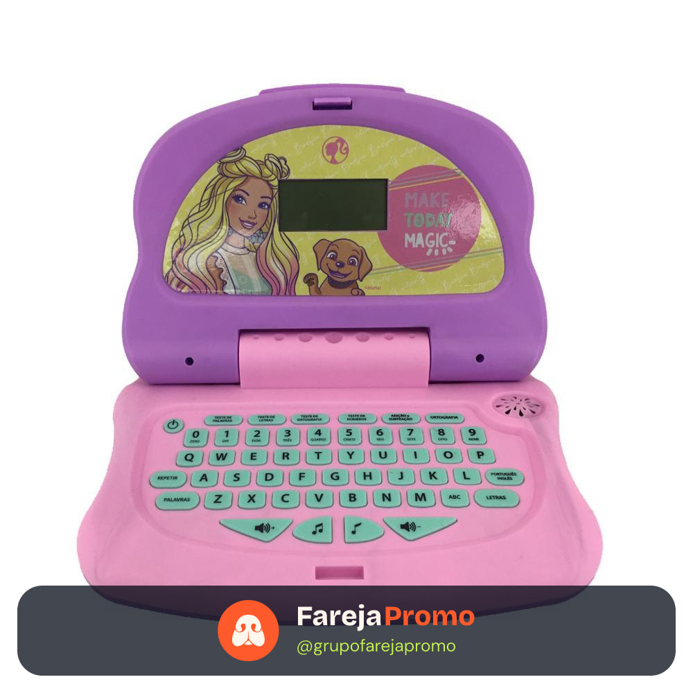 Laptop Charm Tech Barbie - Bilingue
