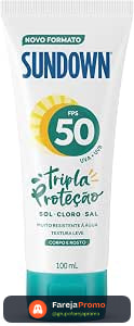 Protetor Solar Corporal em Loção Sundown Praia e Piscina, FPS 50, 100ml
