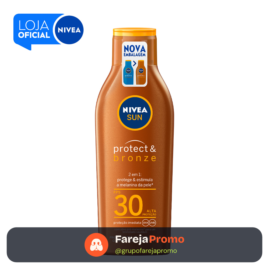NIVEA SUN Protetor Solar Protect & Bronze FPS 30 200ml