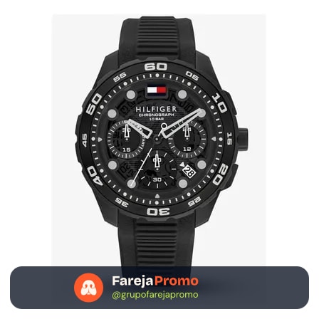 Relógio Masculino Tommy Hilfiger Th-regatta 1792233 Preto Branco