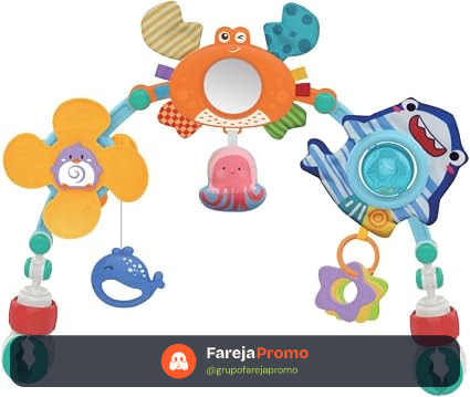Maxi Baby Móbile Para Carrinho e Berço com Chocalho Ocean