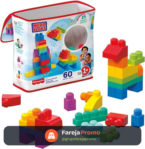 Mega Bloks First Builders - Sacola 60 Peças - Números Dch55