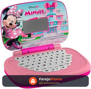 Laptop Infantil Educativo Candide Minnie Bilíngue
