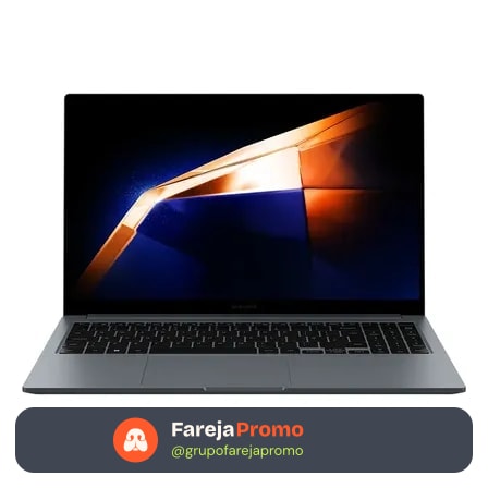 Notebook Samsung Galaxy Book4 Intel® U300 (1.20 Ghz, Até 4.4ghz, 8 Mb L3 Cache), Windows 11 Home, 8gb, 256gb Ssd, Uhd Graphics, 15.6'' Full Hd Led, 1.55kg Grafite